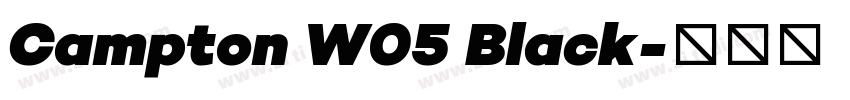 Campton W05 Black字体转换